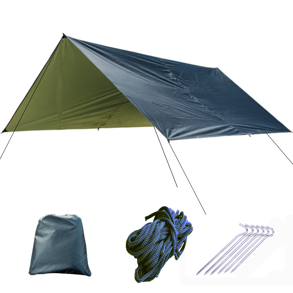 Hammock Rain Tarp - 3x3m Awning Waterproof Tarp Tent Shade