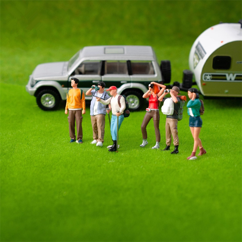 Outdoor Adventure Movies - 1/64 Resin Painted 3D Printing Backpacker