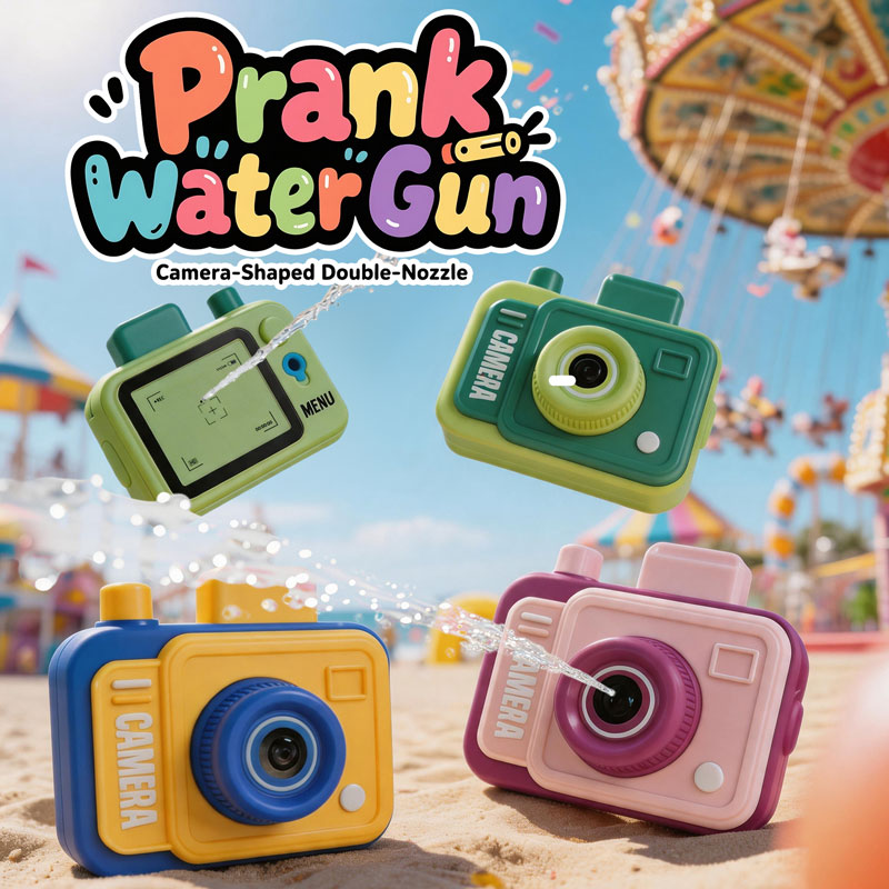 Outdoor Adventure Game - Double-sided Water Gun Camera Water Prank