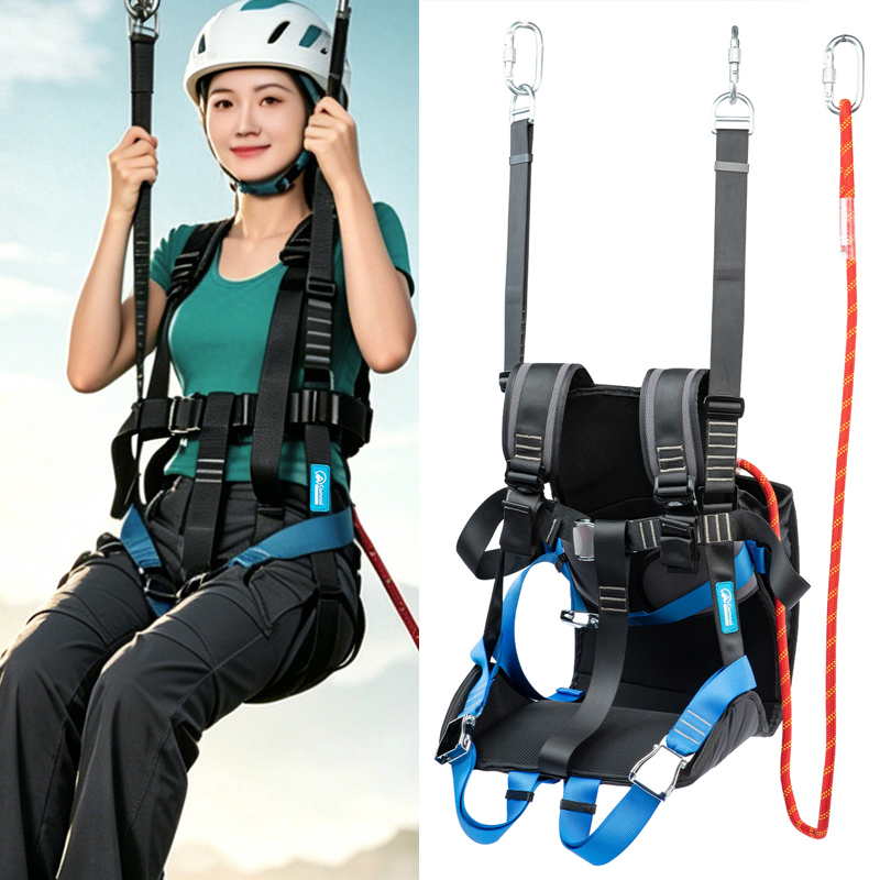 Outdoor Adventure Ziplines & Waterfall Puerto Vallarta - Outdoor High-Altitude Zipline Safety Seat, Paraglider