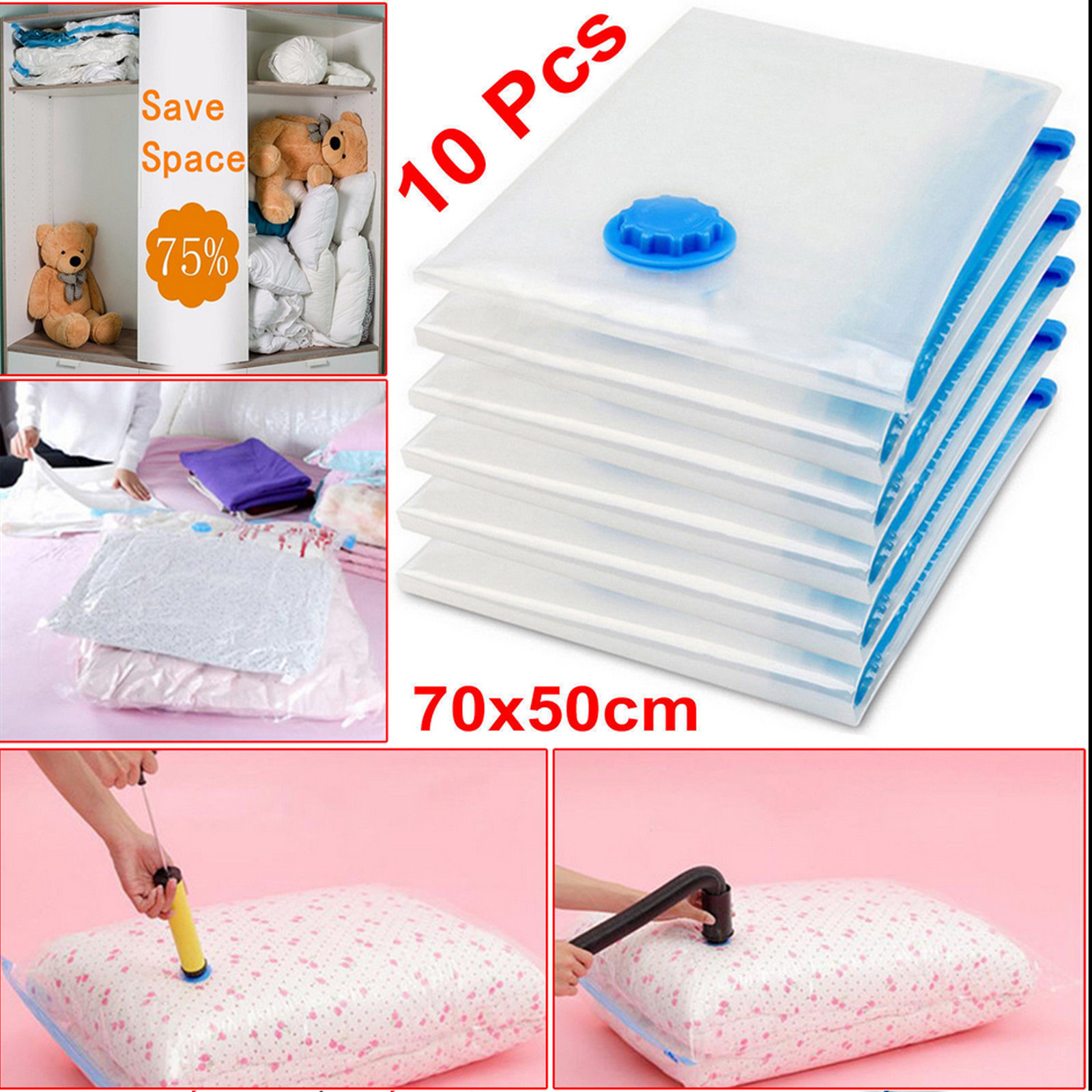 Vacuum Storage Bags 50x70cm He - огляд і ціна Space Blanket Heavy