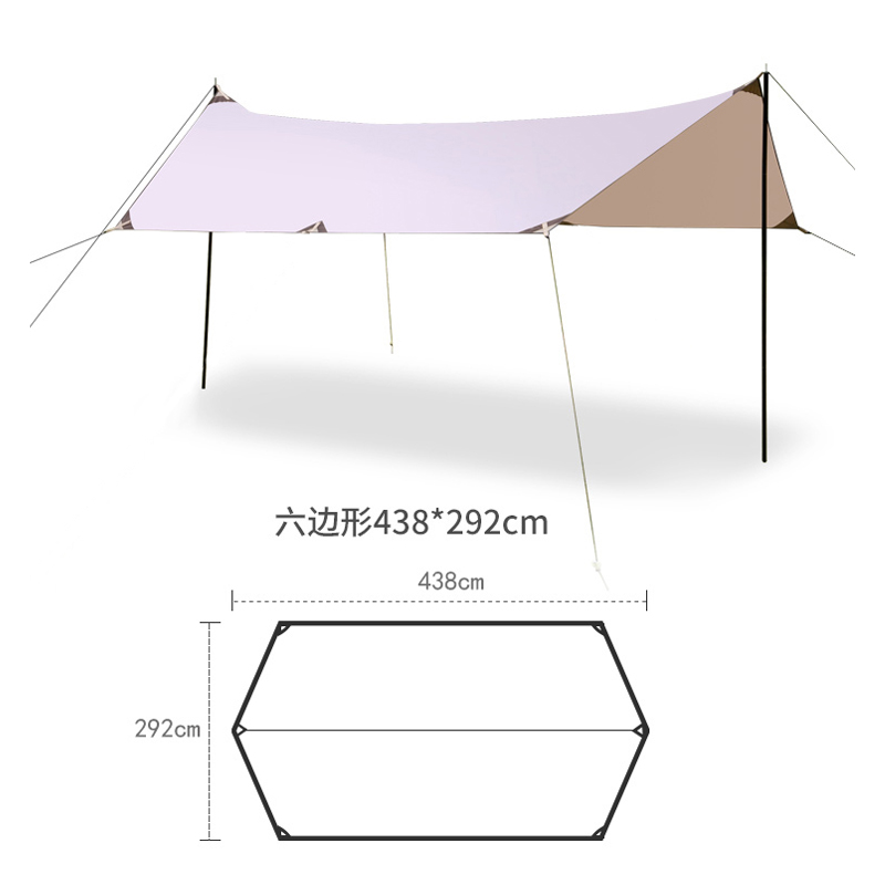 438*292cm Hexagon 100% Waterpr - огляд і ціна Hammock Rain Tarp
