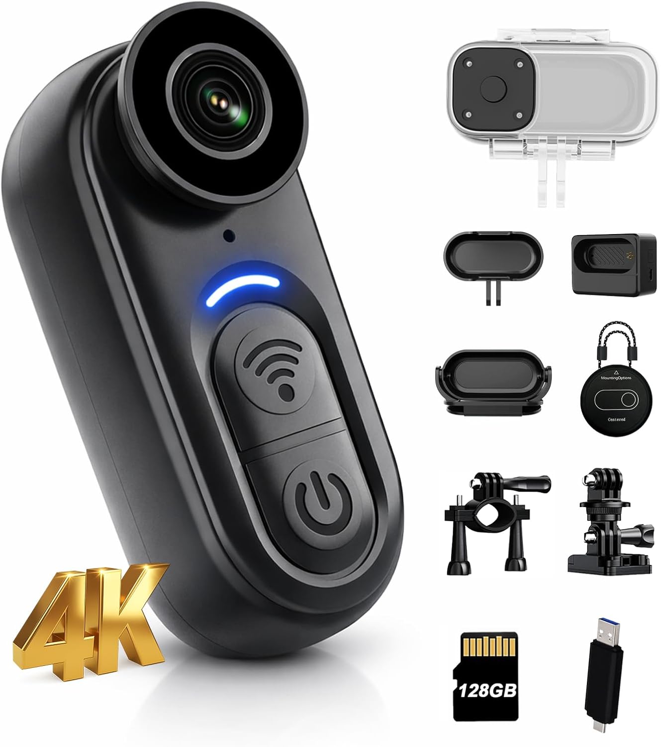 4K Compact Body Camera with 6- - огляд і ціна Outdoor Adventure Images